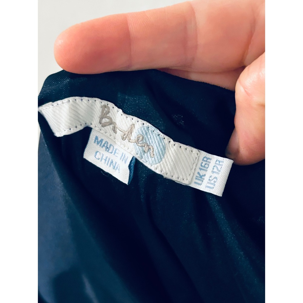 Black Rhinestone Sheath Dress Sheer Flutter Sleeve V-Back Cocktail Dress - Picture 10 of 10
